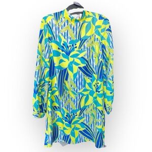 W-110 SAIL TO SABLE
Mock Neck Dress In Blue